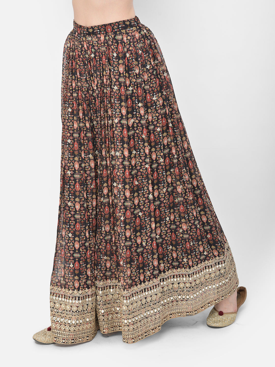 Neerus Printed Color Georgette Fabric Lehenga Choli