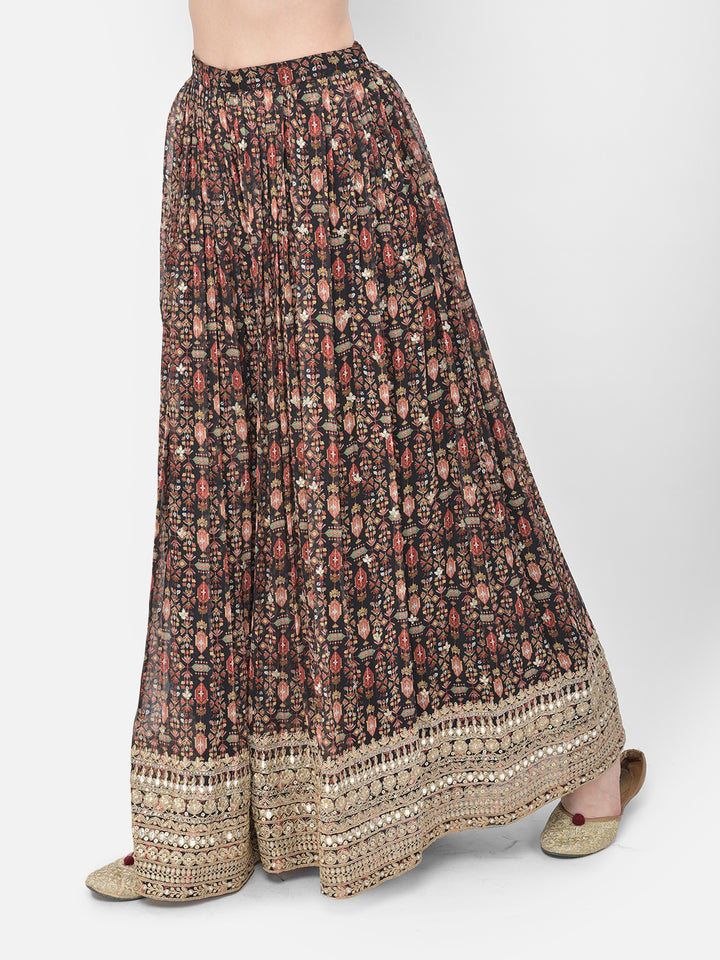 Neerus Printed Color Georgette Fabric Lehenga Choli