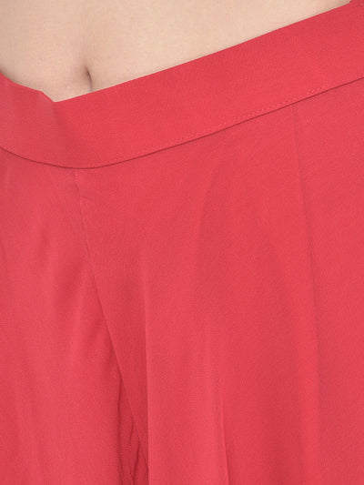 Neeru's Red Color Georgette Fabric Salwar Kameez