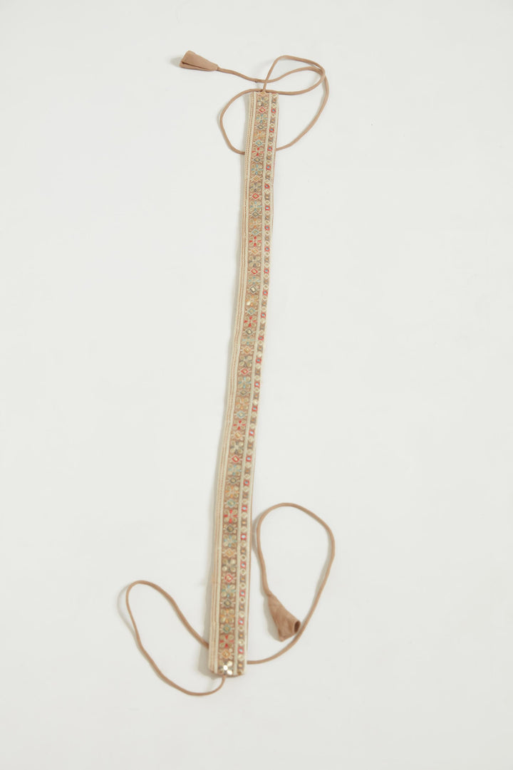 Neerus Beige Color Georgette Fabric Gown