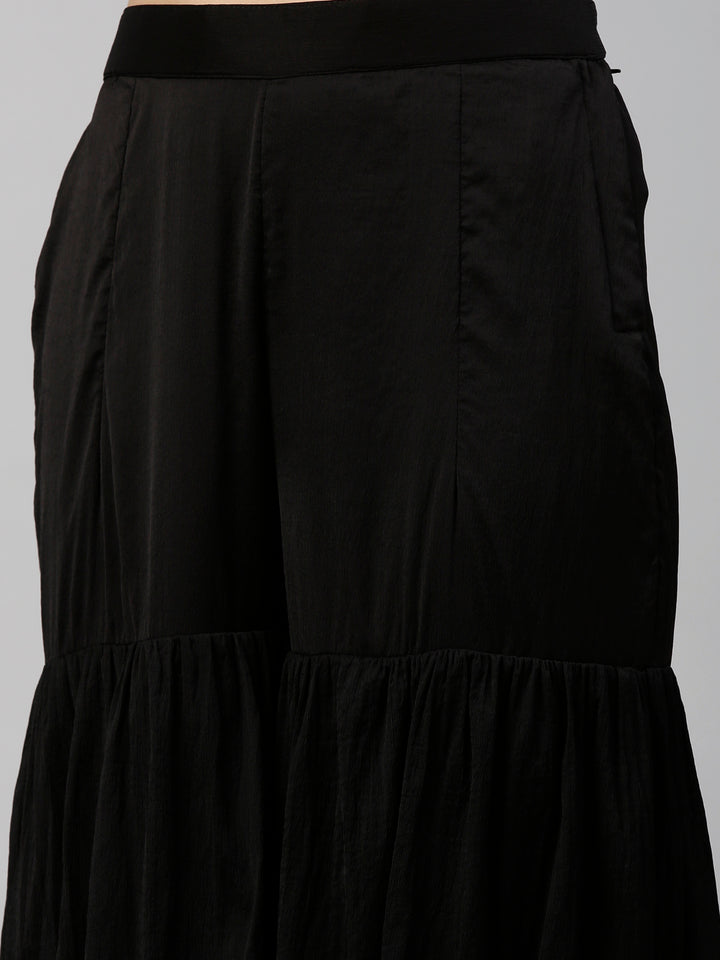 Neerus Cream Color Mercerized Fabric Suit-Short Anarkali