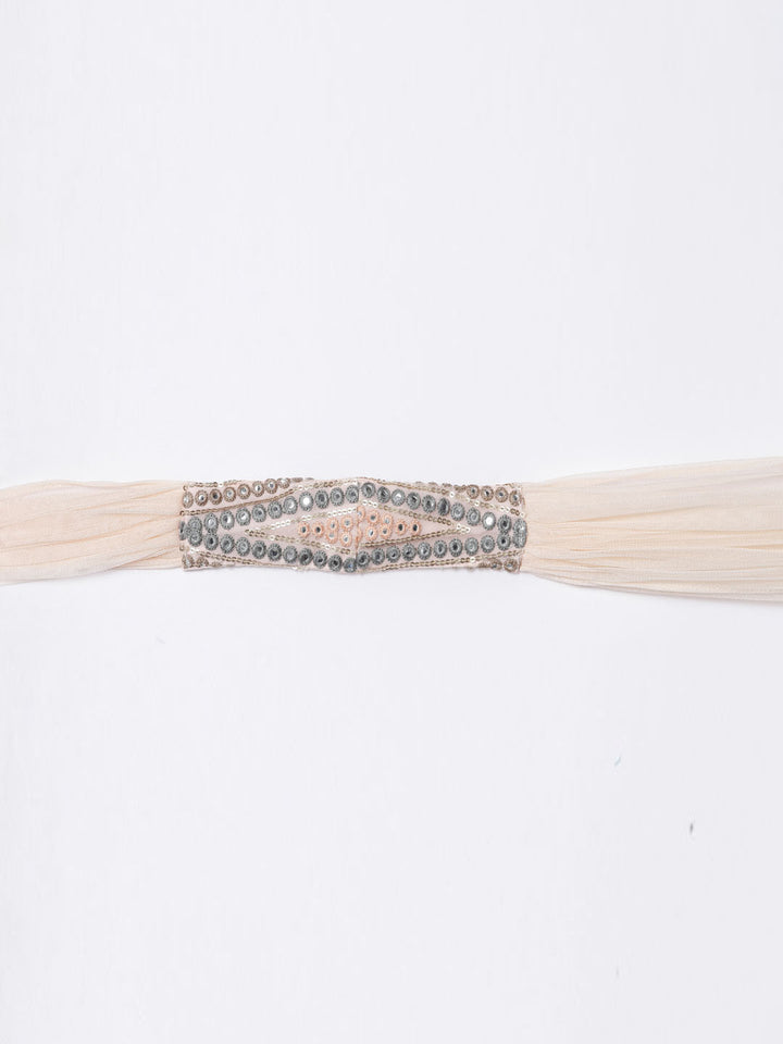 Neerus Peach Color Georgette Fabric Suit-Short Anarkali