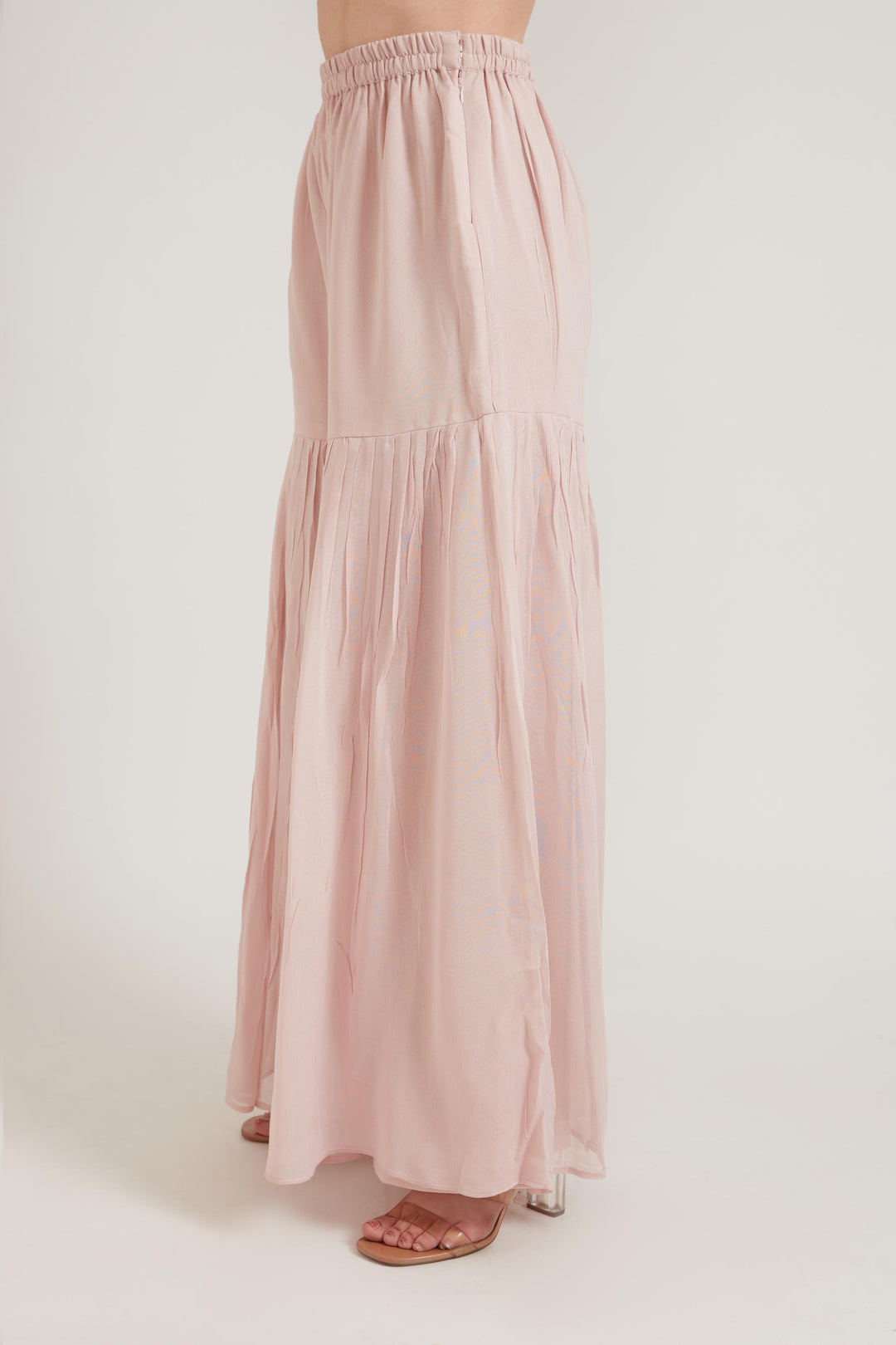 Neerus Pink Georgette Embroidered Anarkali Suit Set - detail view 2