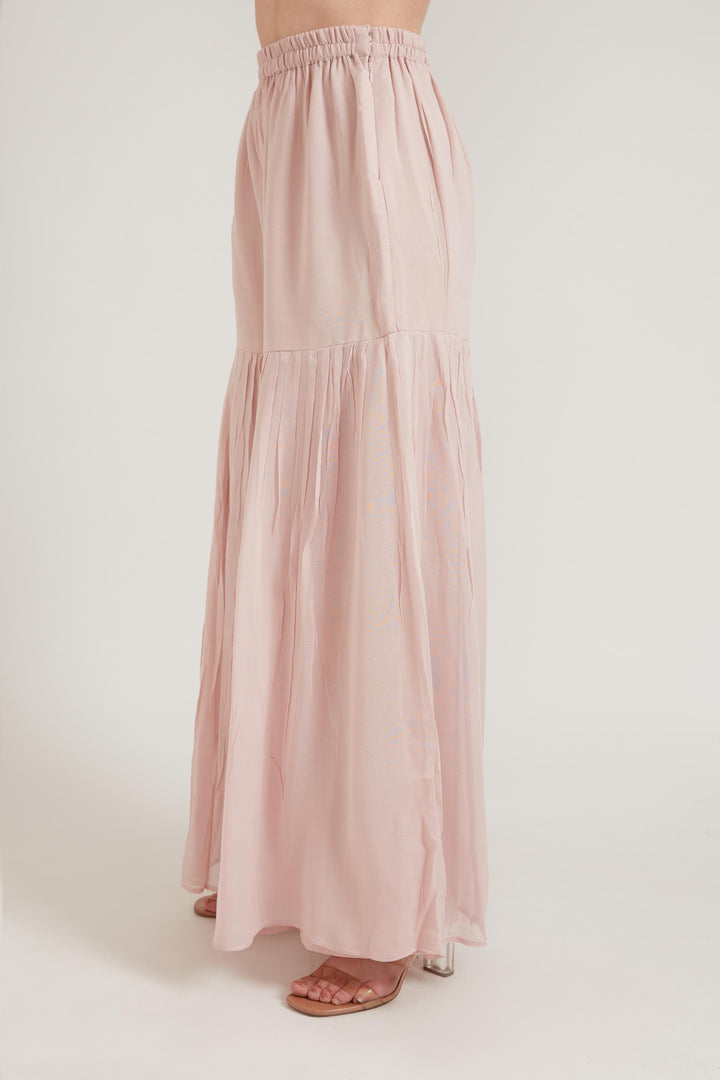 Neerus Pink Georgette Embroidered Anarkali Suit Set - detail view 2