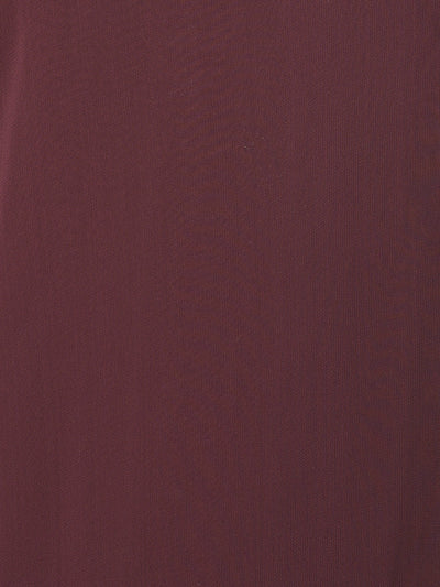 Neeru's'S Wine Color Georgette Fabric Suit-Peplum
