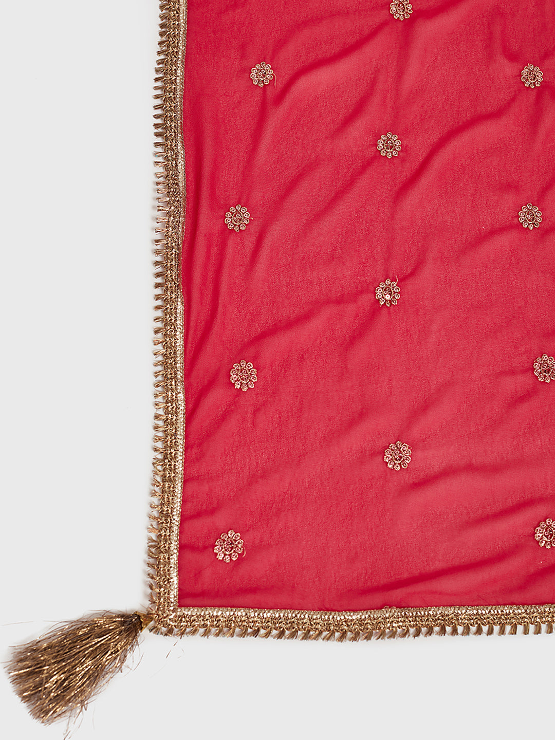 Neerus Peacock Color Georgette Fabric Ghagra Set