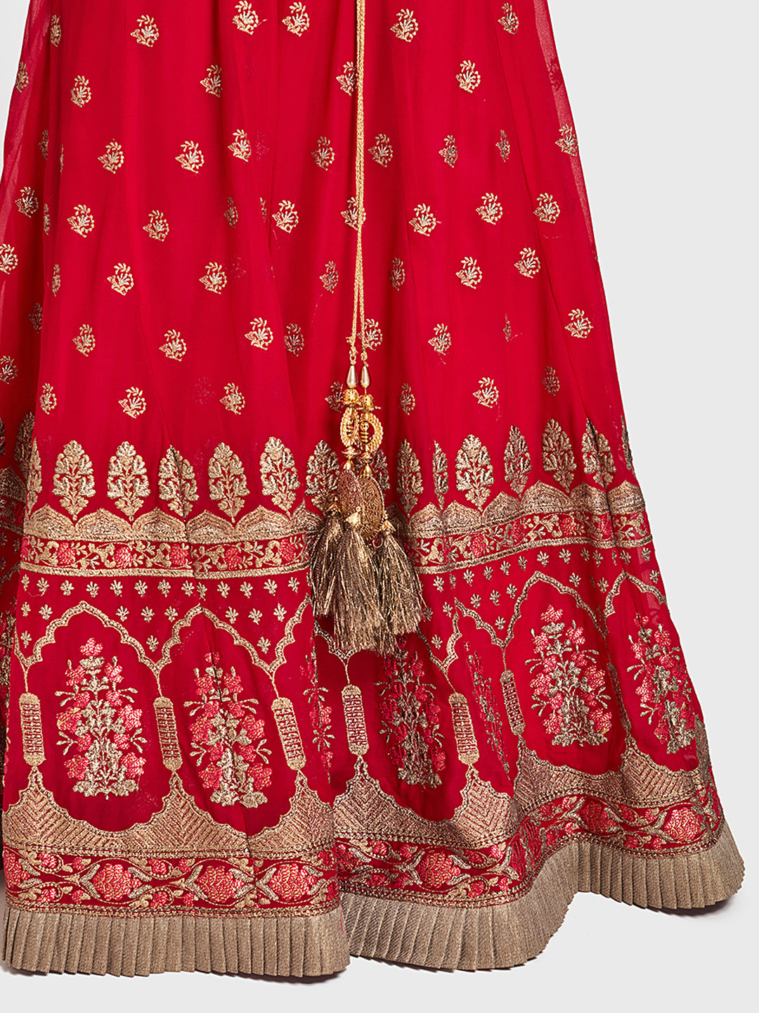 Neerus Multi georgette embellished lehenga set - detail view 1