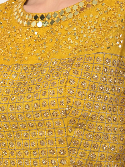 Neeru'S Bottle Green Color, Georgette Fabric Ghagra Set
