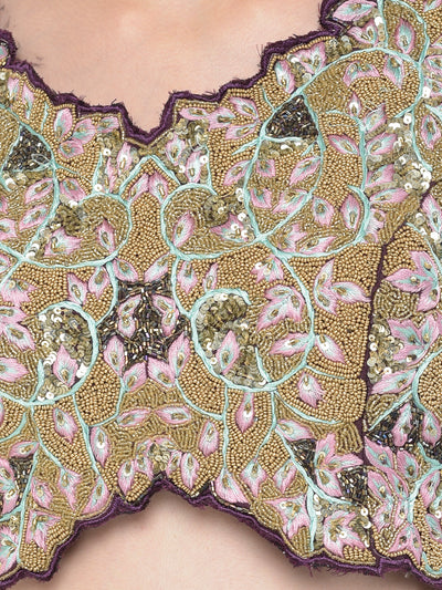 Neeru'S wine color, georgette fabric salwar kameez