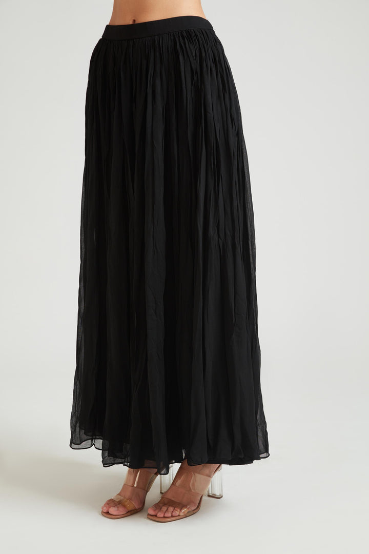 Neerus Black Color Silk Fabric Salwar Kameez