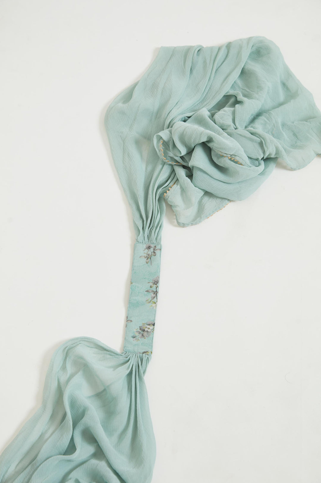Neerus Green Georgette Kurta Set by Neerus - detail view 4