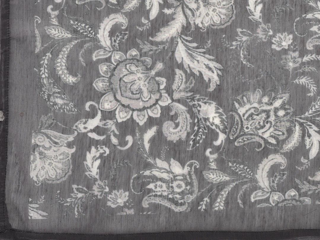 Neerus Grey Color Chanderi Fabric Salwar Kameez