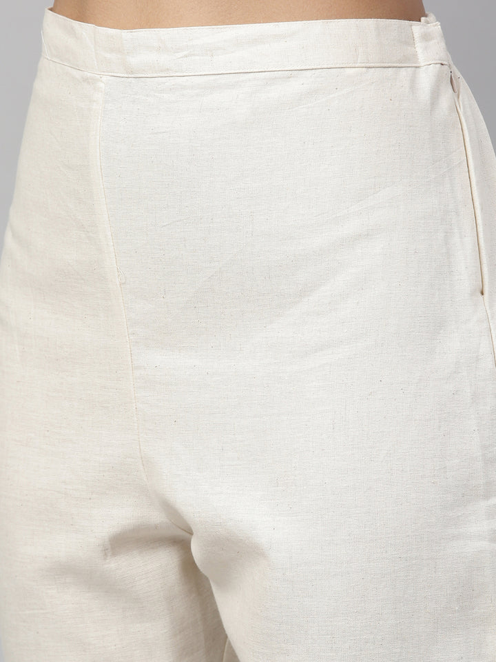 Neerus Mustard Color Chanderi Fabric Kurta Set