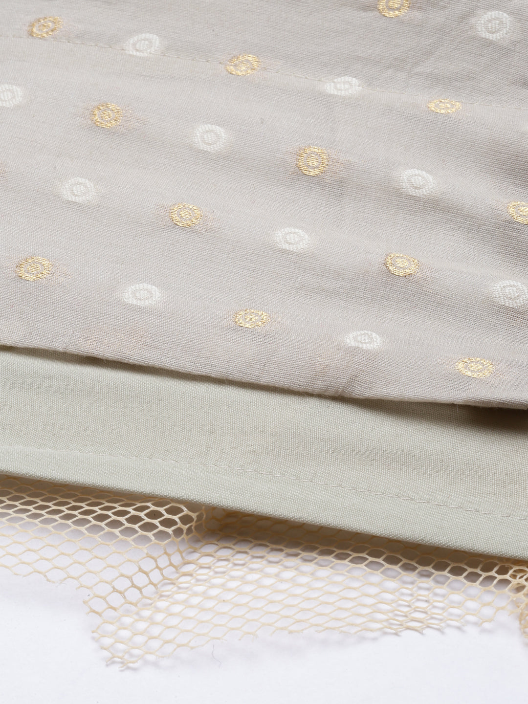 Neeru's Mouse Color Chanderi Fabric Suit-Anarkali