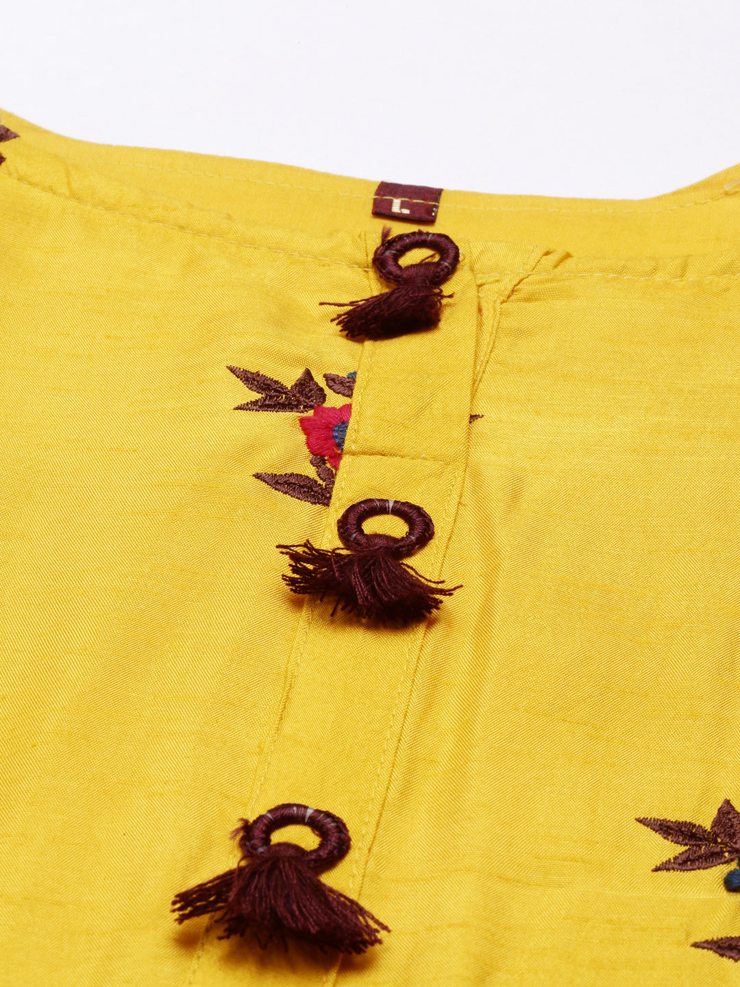 Neeru'S Yellow Color, Silk Fabric Suit-Pant