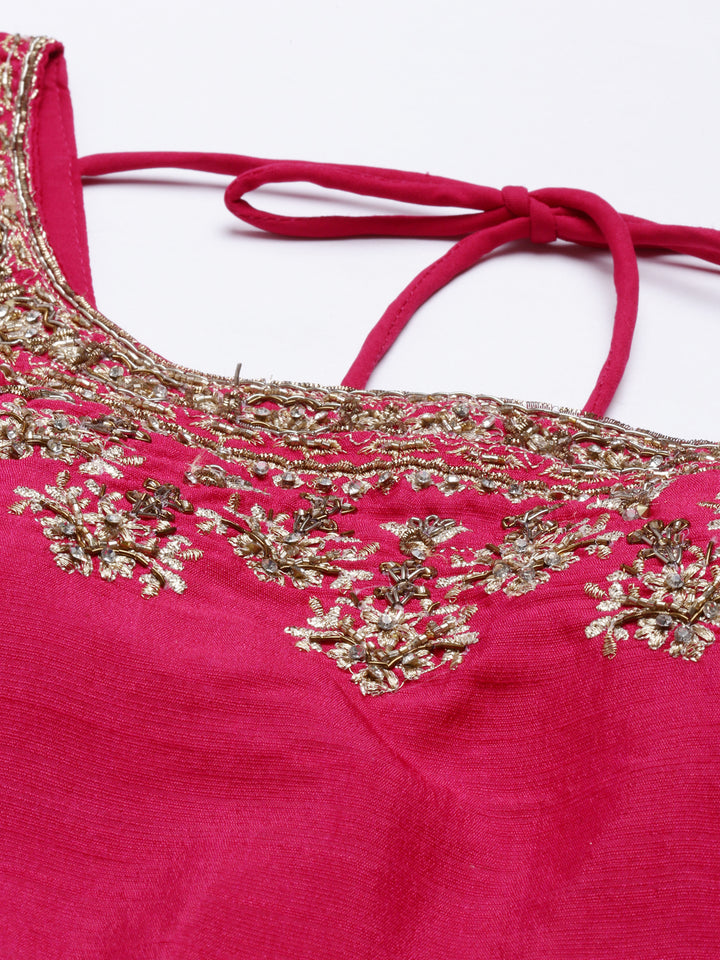 Neerus Green georgette lehenga set - detail view 3