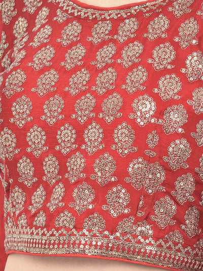 Neeru'S RED color, GEORGETTE fabric Ghagra Set
