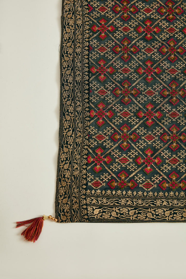 Neerus B Green Colour Georgette Fabric Suit