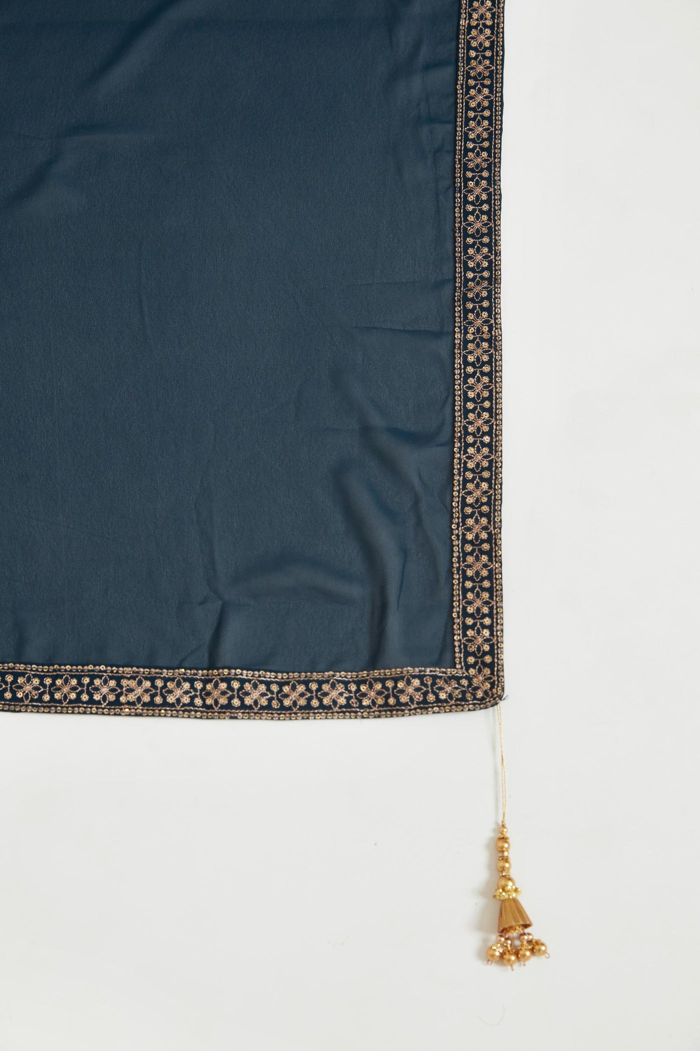 Neeru's Peacock Color Georgette Fabric Gown
