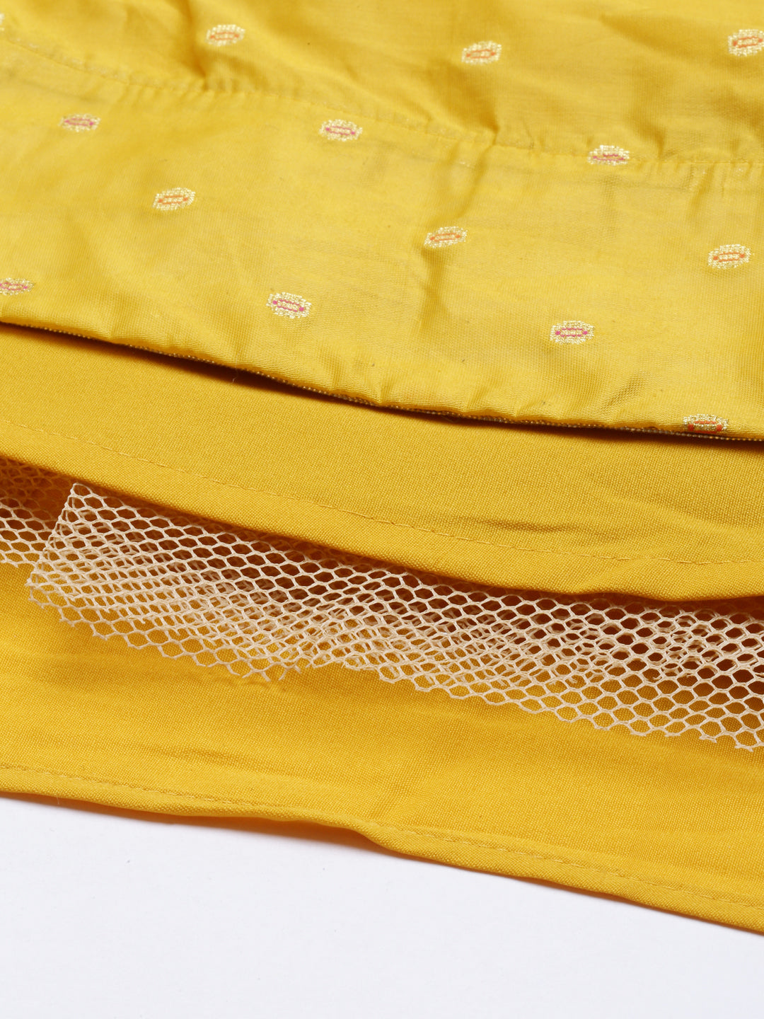 Neeru's Mustard Color Chanderi Silk Fabric Suit-Anarkali