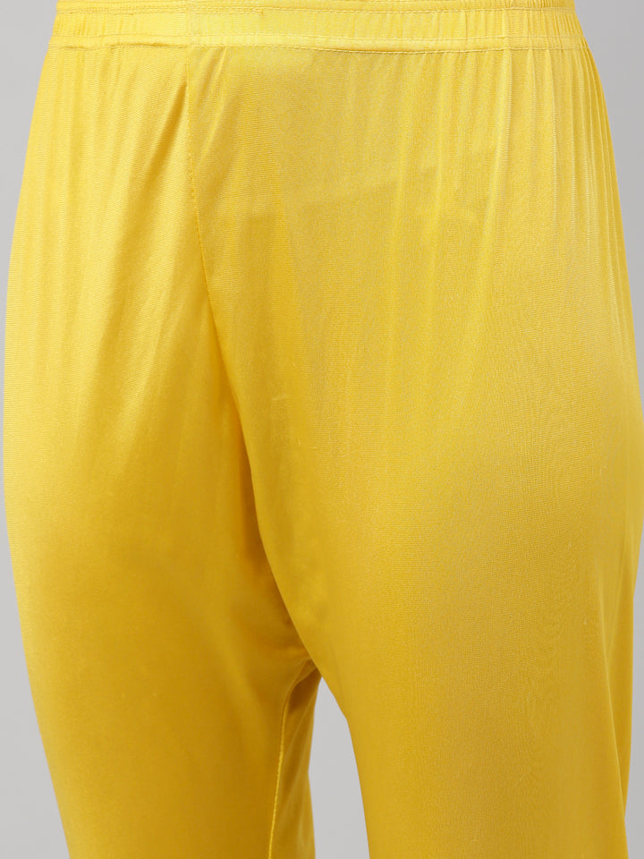 Neerus Mustard Color Chanderi Silk Fabric Suit-Anarkali