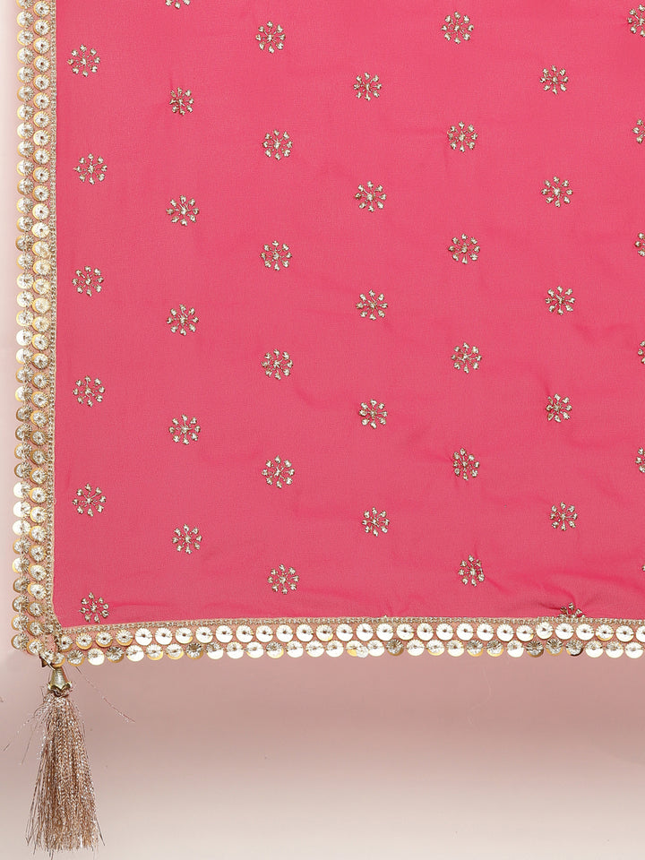 Neerus Mustard Rama Color Georgette Fabric Ghagra Set