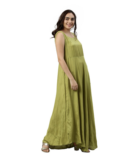 Neeru's Green Color Flex Fabric Kurta