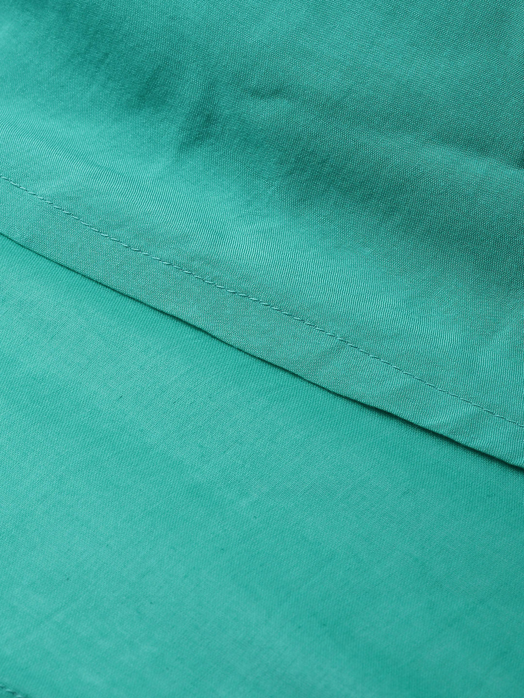 Neerus Green Embellished A Line Kurta