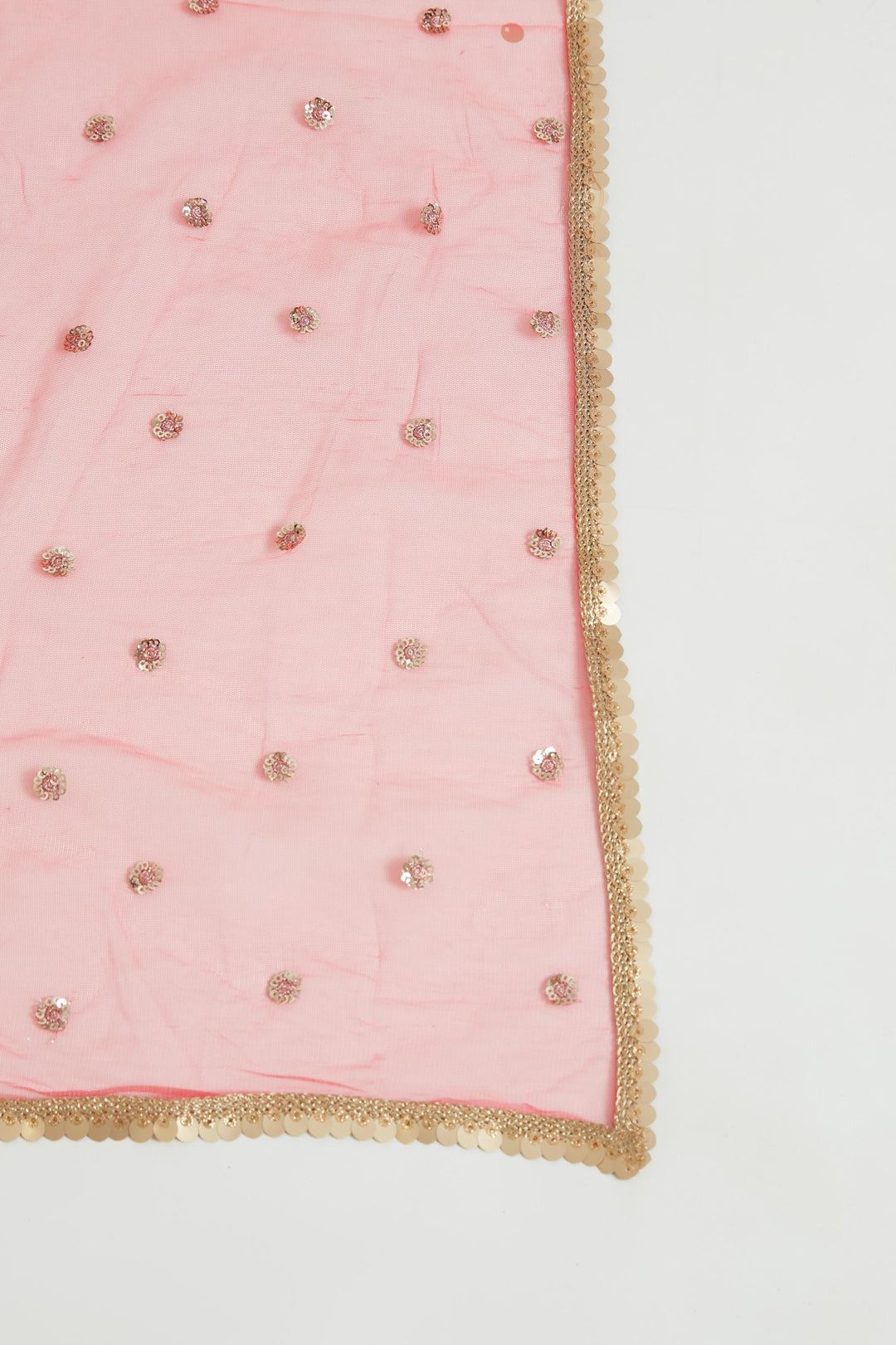 Neerus Red silk lehenga choli set - detail view 3