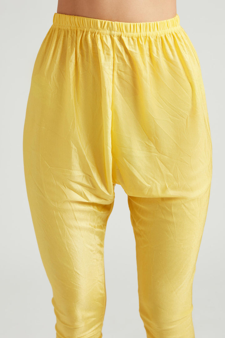 Neerus Yellow Color Georgette Fabric Salwar Kameez