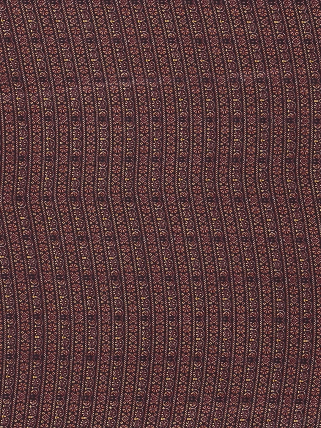 Neerus Peach Printed Saree With Blouse