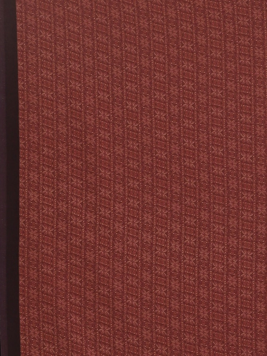 Neerus Orange Printed Saree With Blouse