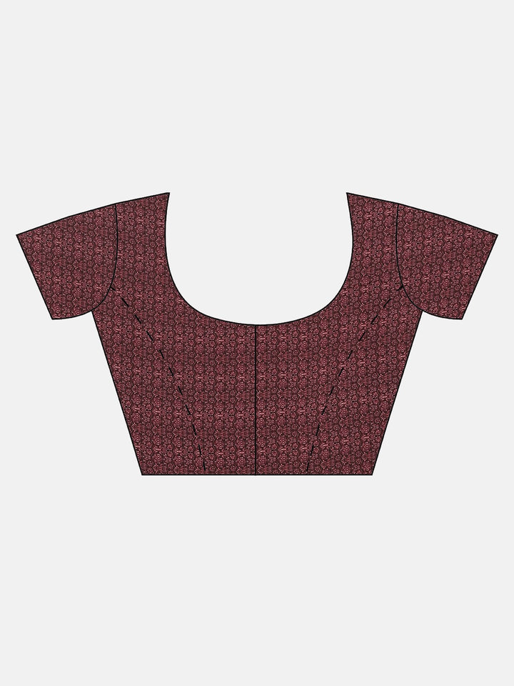 Neerus Green Printed Saree With Blouse