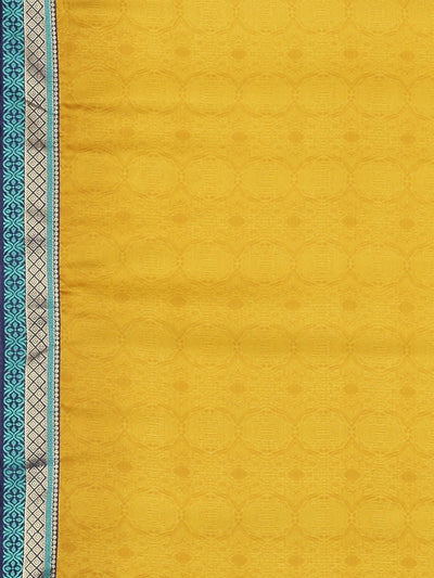 Neeru's Yellow Printed Saree With Blouse