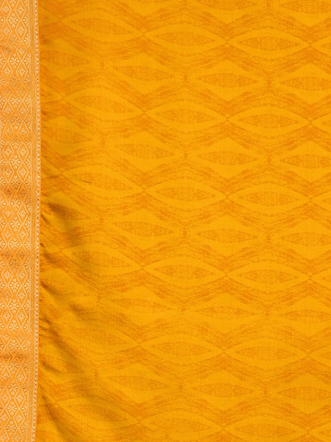 Neeru's Yellow Printed Saree With Blouse