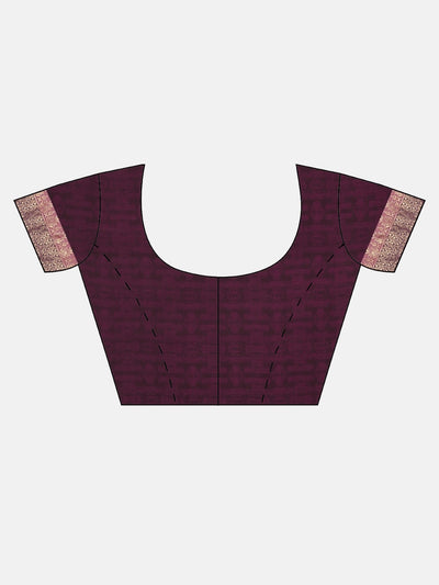 Neeru's Mauve Printed Saree With Blouse