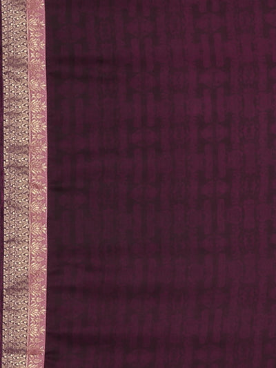 Neeru's Mauve Printed Saree With Blouse