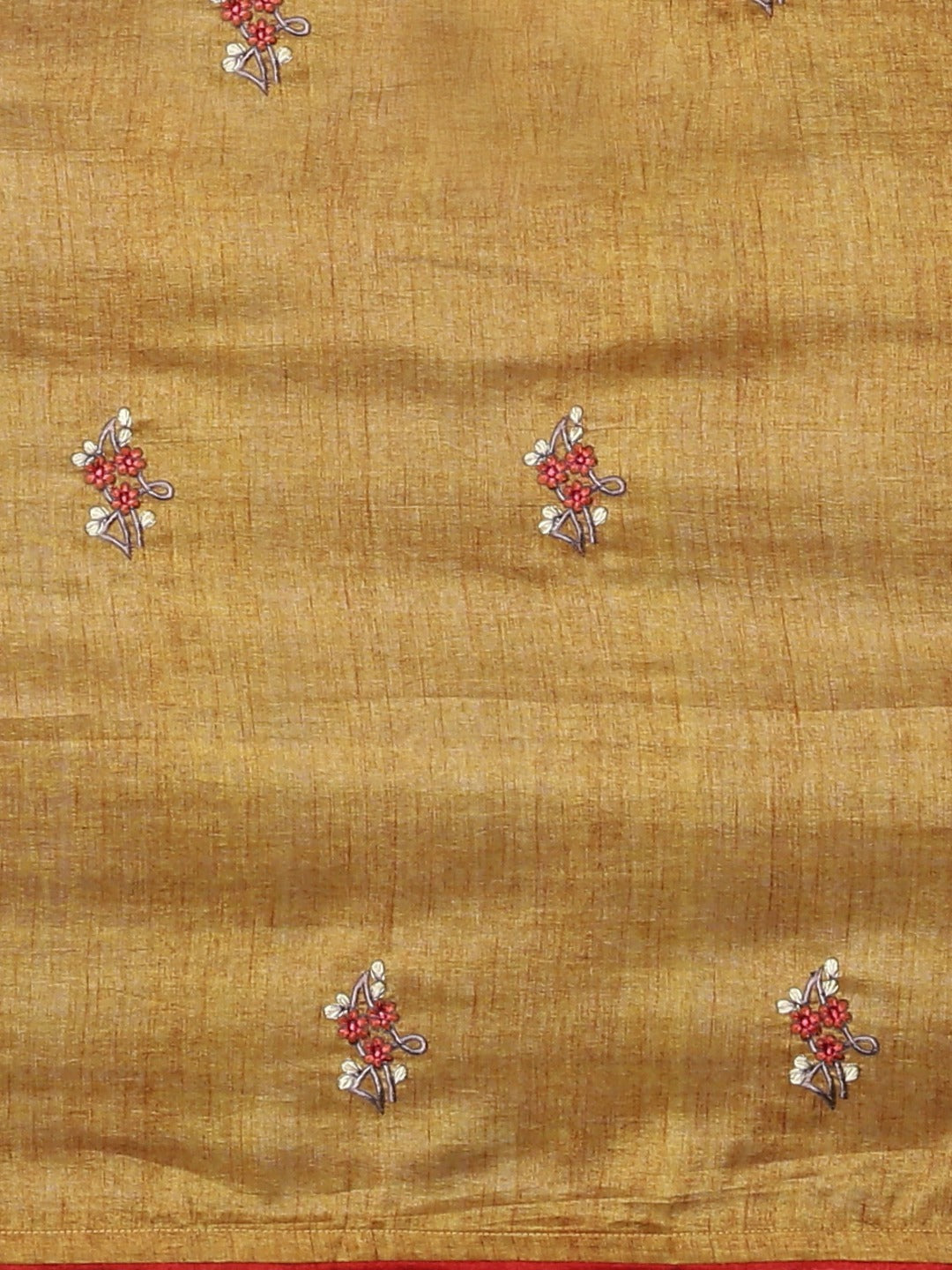 Neeru's Brown Embellished Saree With Blouse