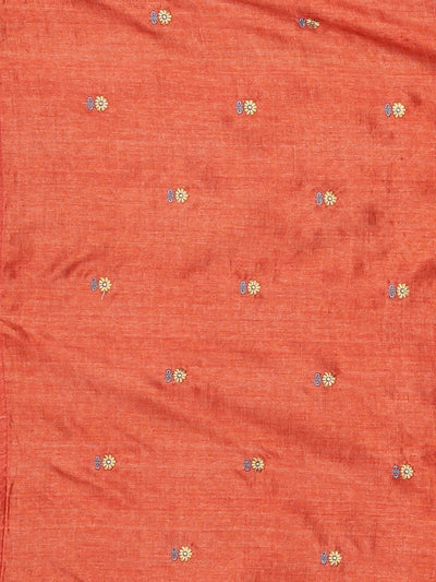 Neeru's Brown Embellished Saree With Blouse