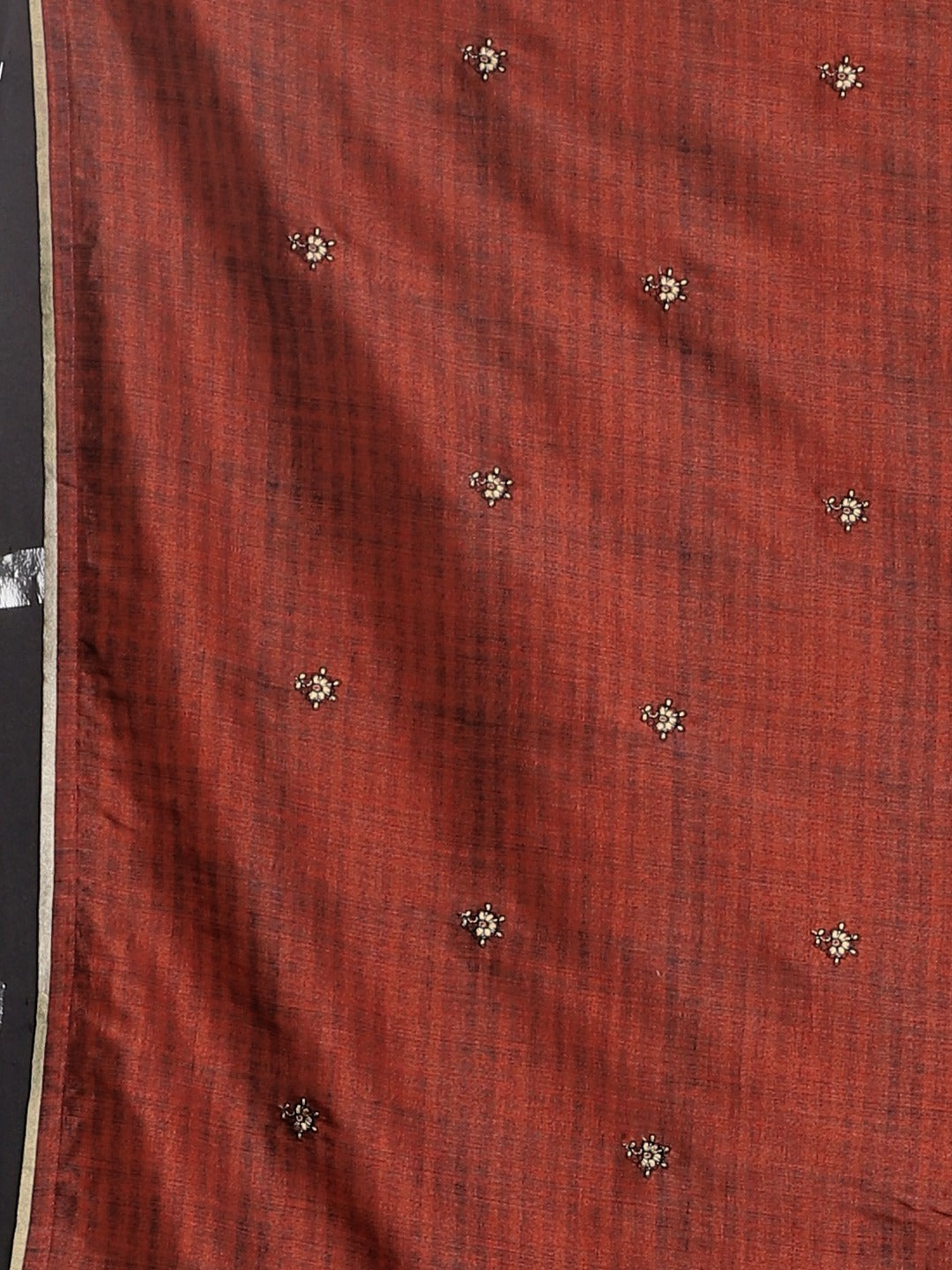 Neeru's Grey Printed Saree With Blouse