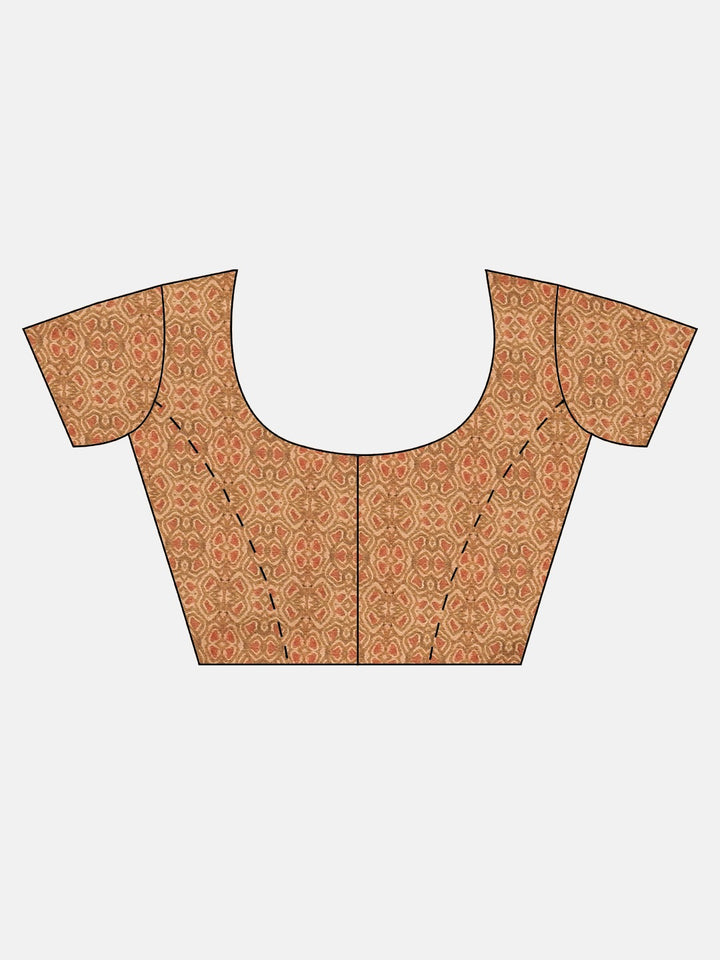 Neerus Yellow Printed Saree With Blouse