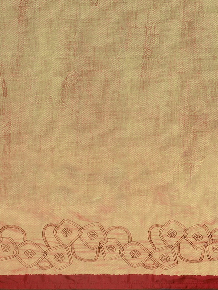 Neerus Green Printed Saree With Blouse