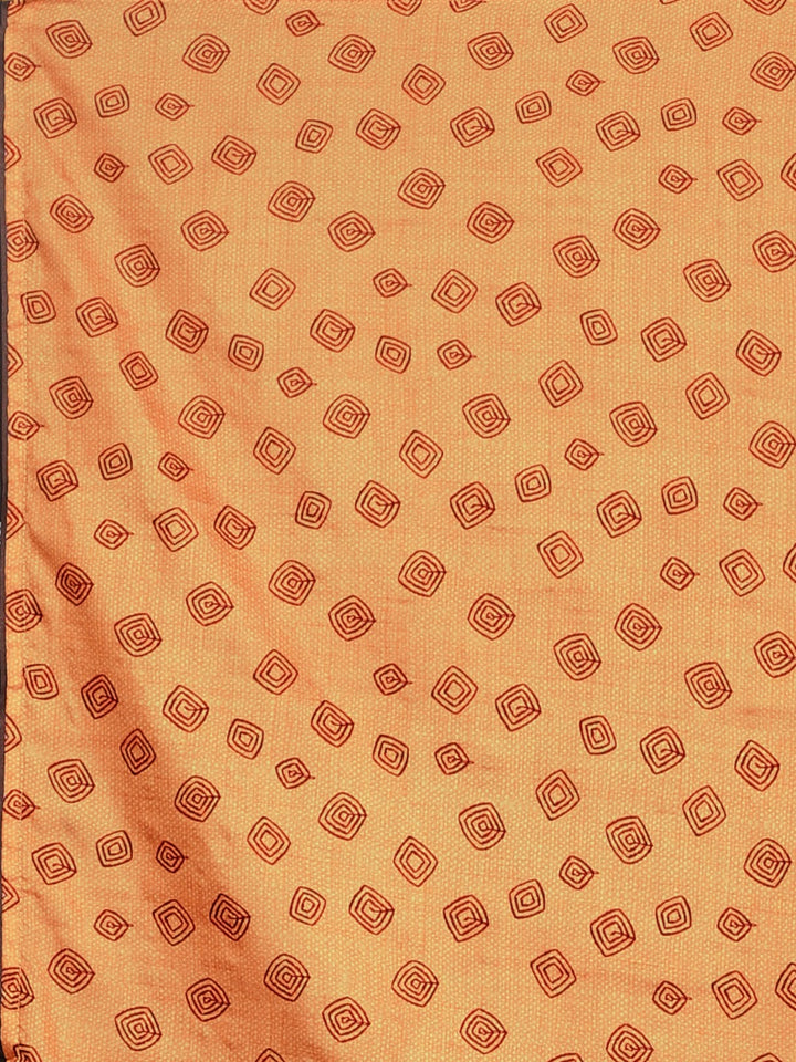 Neerus Green Printed Saree With Blouse