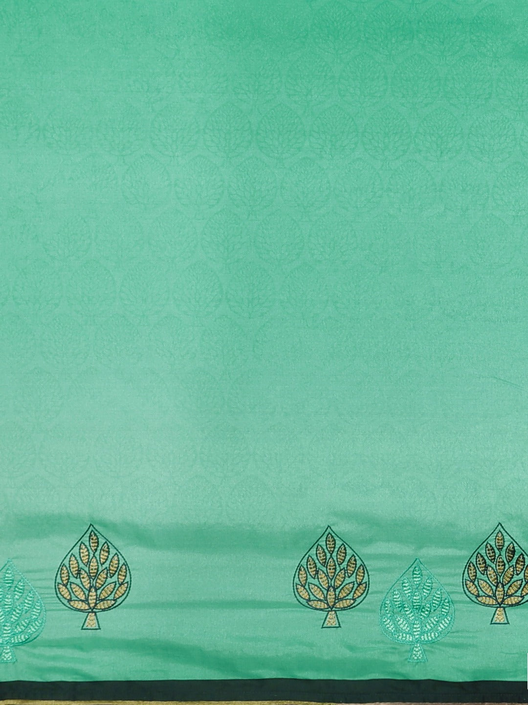 Neeru's Sea Green Printed Saree With Blouse