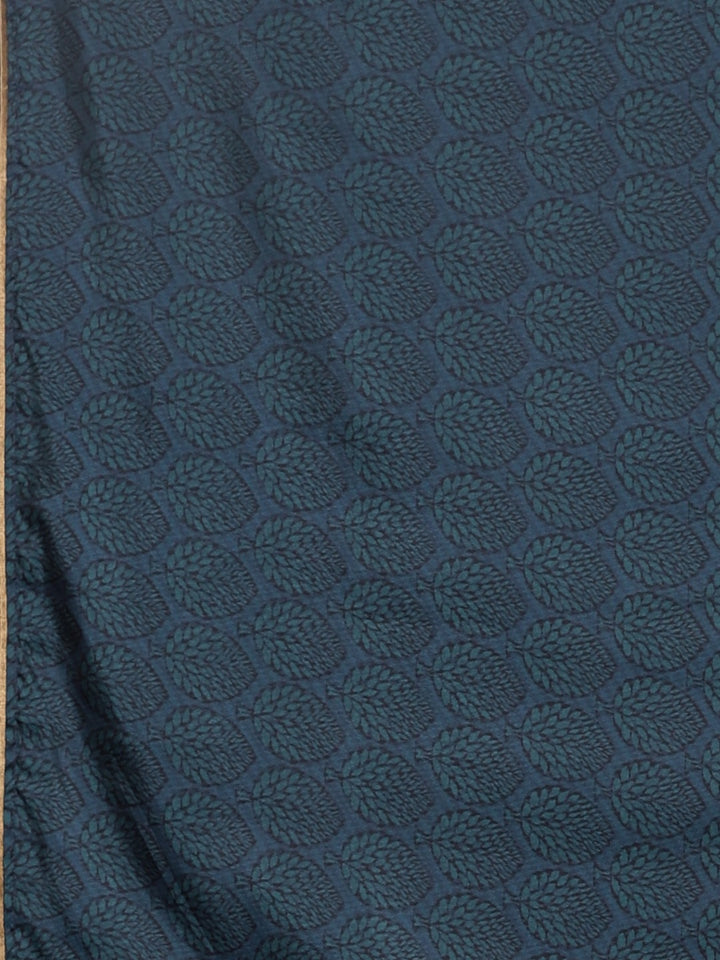 Neerus Sea Green Printed Saree With Blouse