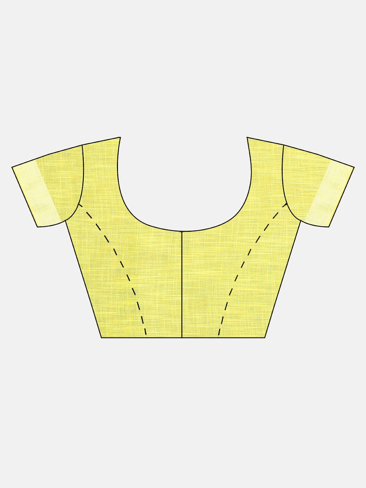 Neerus Green Printed Saree With Blouse