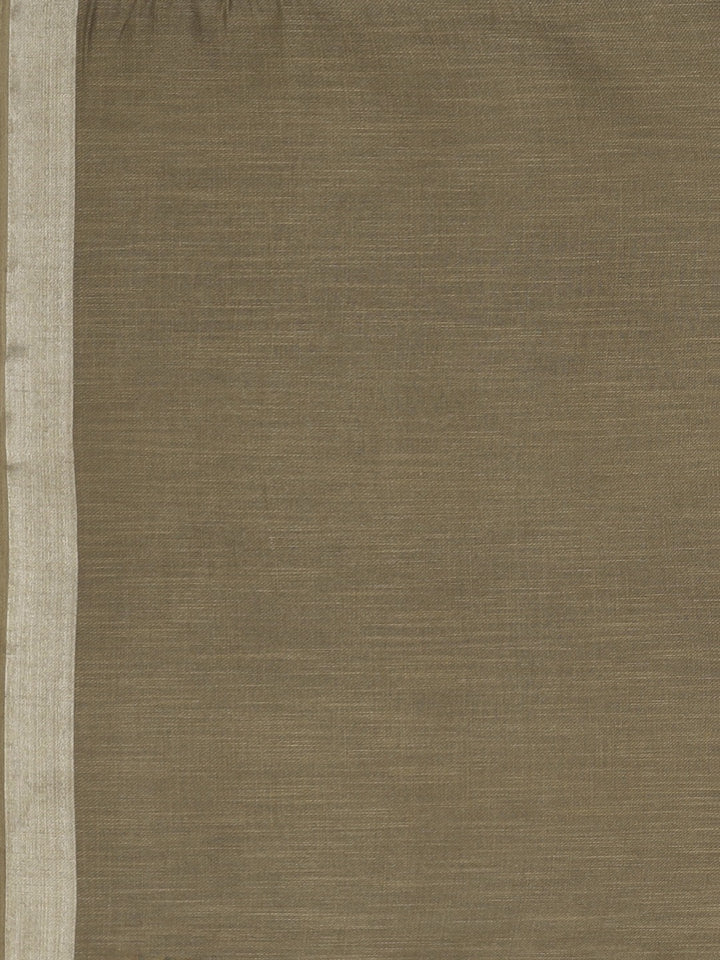 Neerus Blue Printed Saree With Blouse