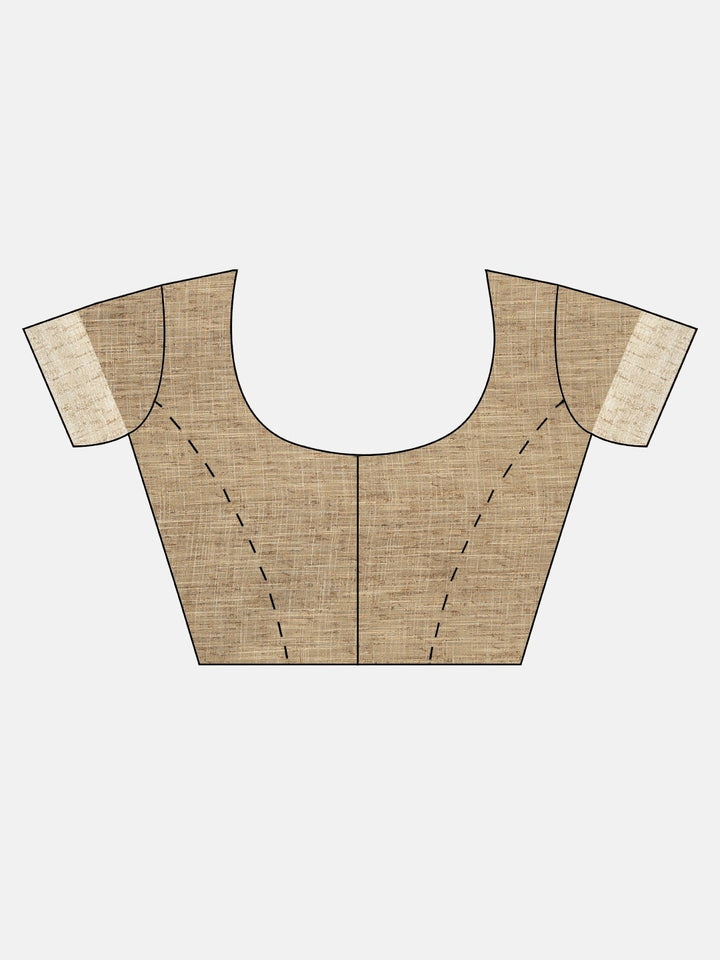 Neerus Green Printed Saree With Blouse