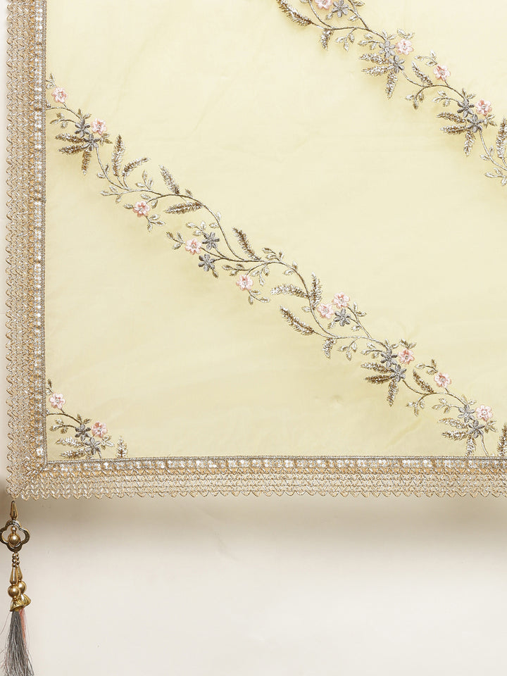 Neerus Yellow Color Silk Fabric Ghagra Set