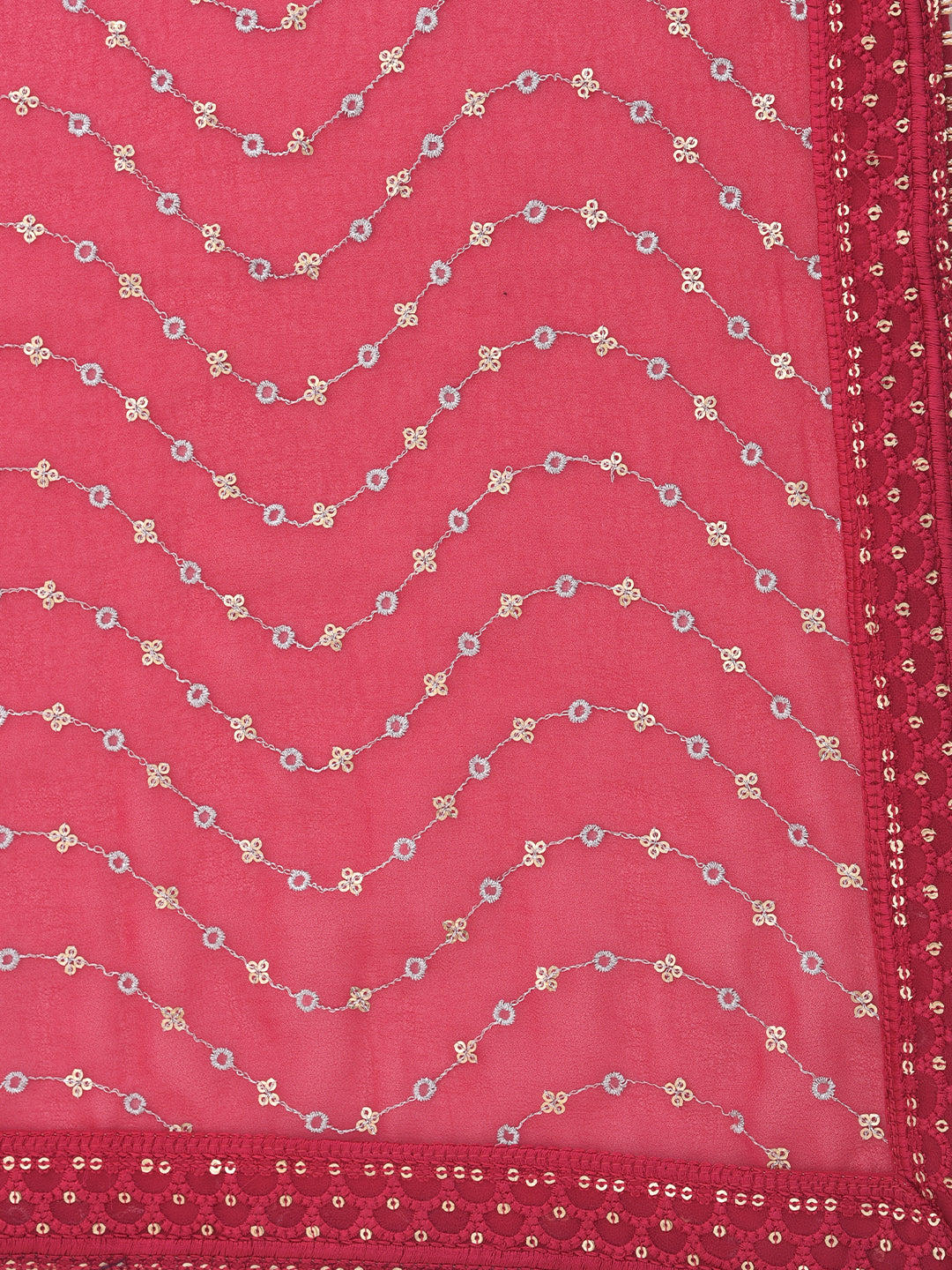 Neerus Pink embellished lehenga set - detail view 5